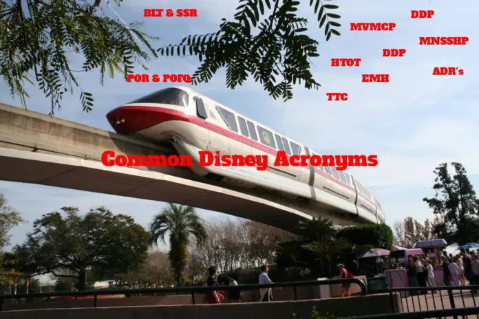 Common Disney Acronyms