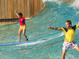 kent boyd chrissie fit typhoon lagoon surfing june 29 2013