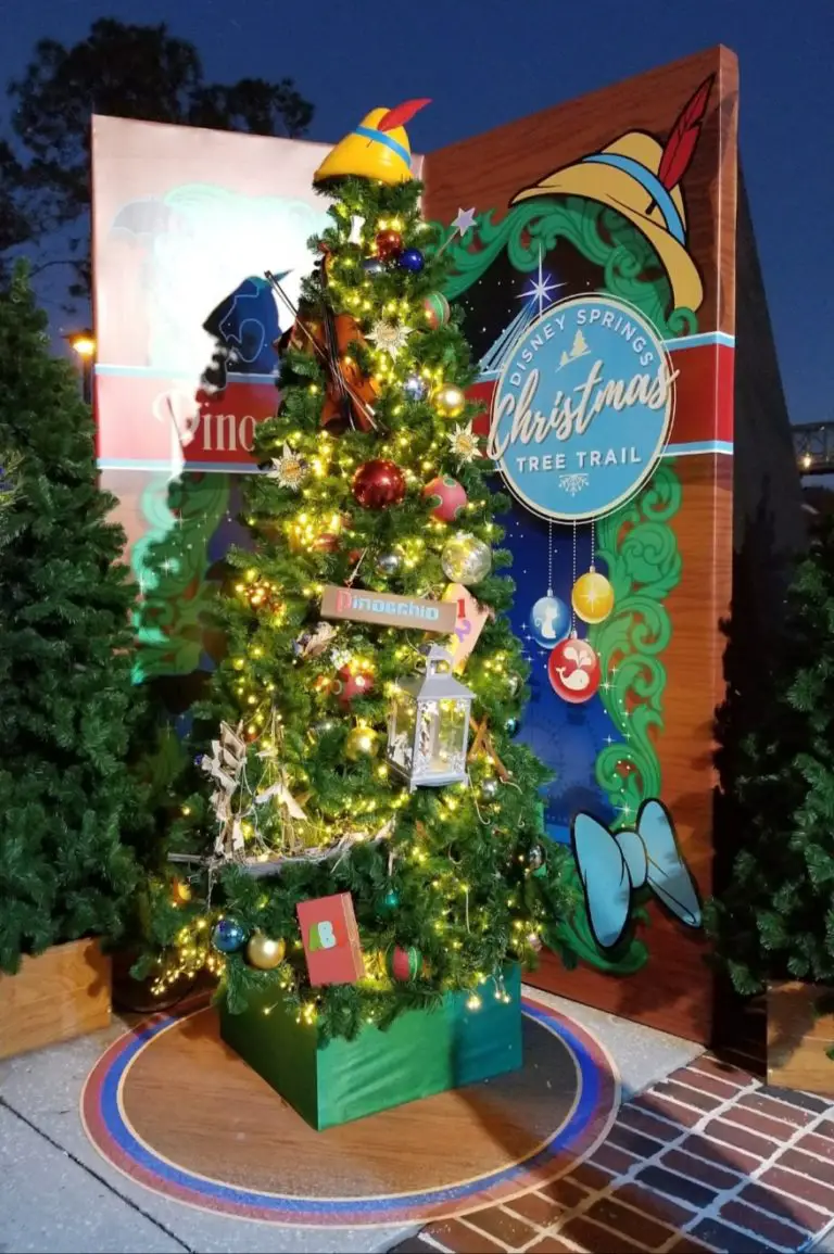 Twenty-Seven Disney-Themed Christmas Trees Wow on the Trail