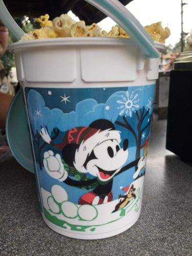 Snowball popcorn bucket