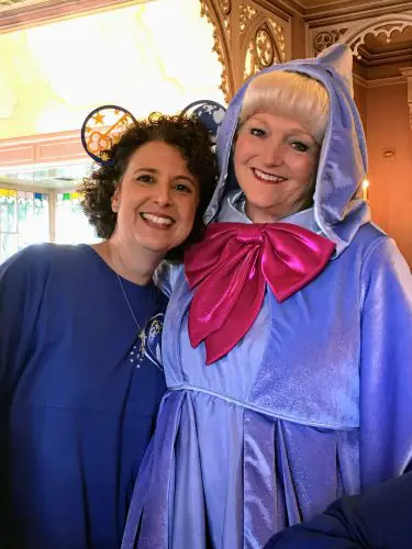 Fairy Godmother character meet-n-greet Plaza Inn Disneyland