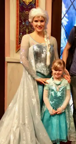 Queen Elsa in Disneyland