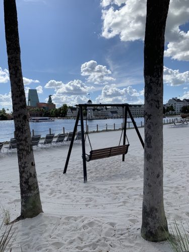 Bench on Beach at Beach Club Resort