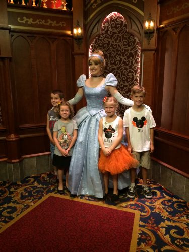 Cinderella at Royal Hall in Disneyland