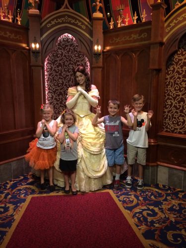 Belle at Royal Hall in Disneyland