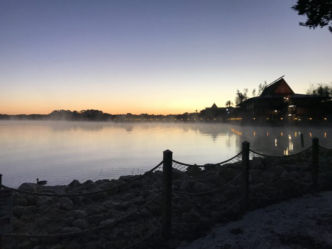 Sunrise from the Polynesian Resort