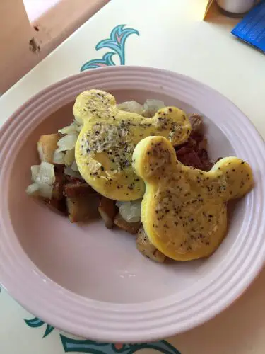 Mickey Mouse biscuits at Plaza Inn Disneyland