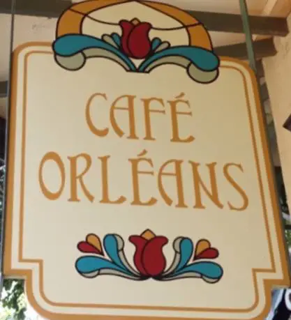 Cafe Orleans Sign in Disneyland