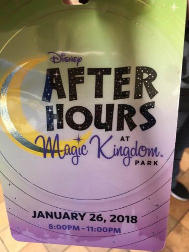 Disney After Hours Ticket Badge