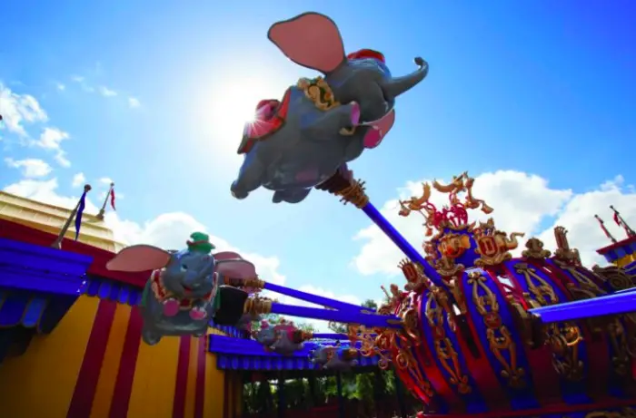 Dumbo in flight