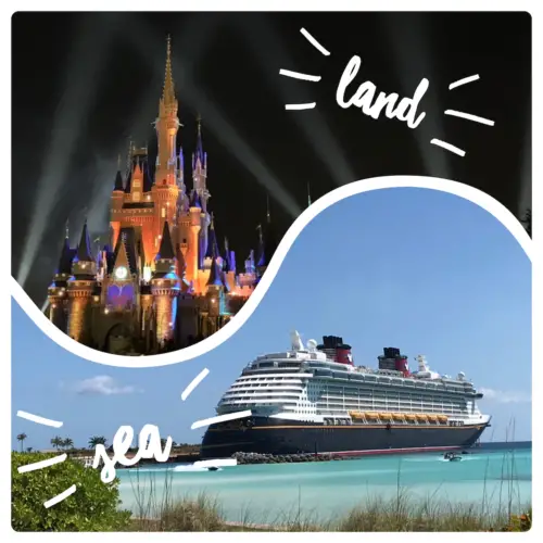 A Disney land and sea vacation
