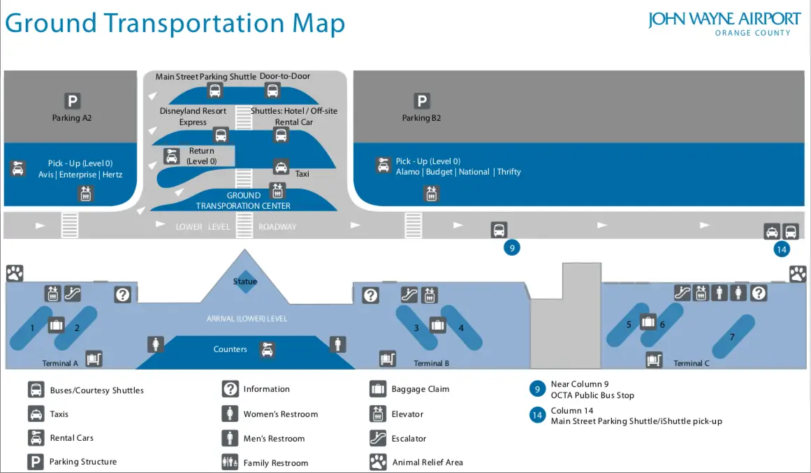 SNA Transportation map