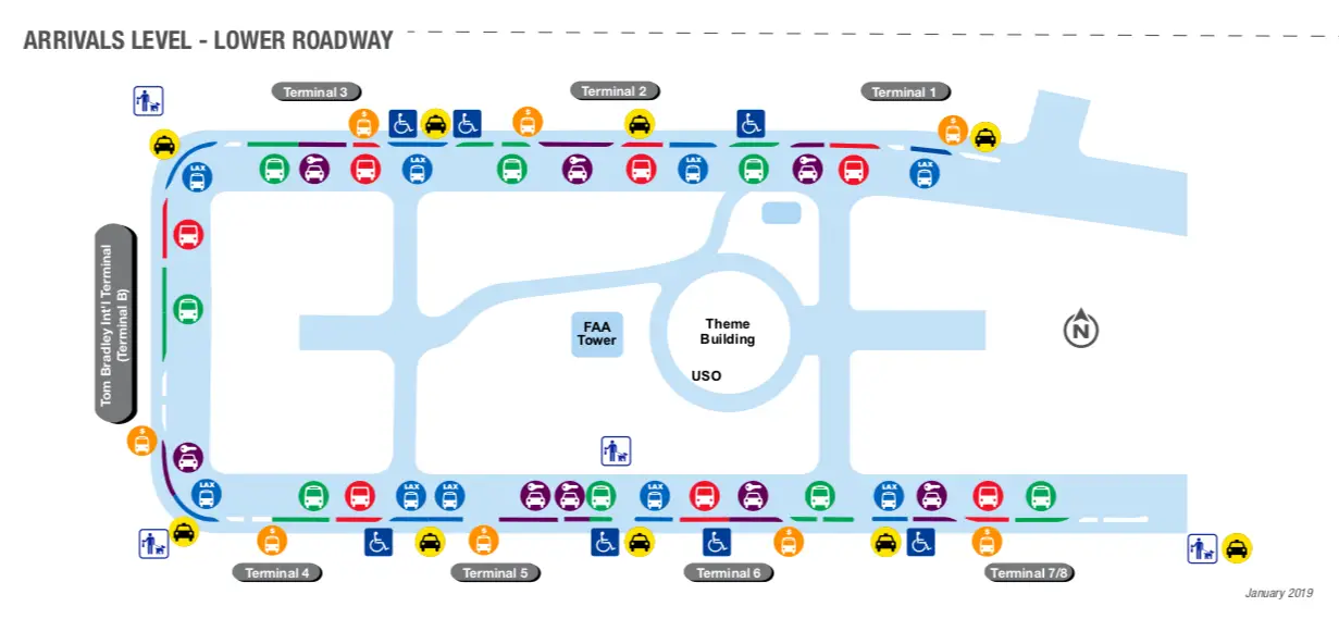 LAX Transportation Map