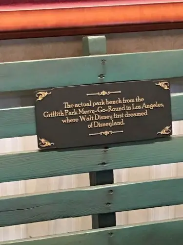 Griffith Park Bench inscription