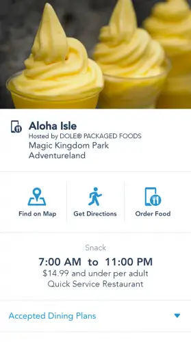 How to Use Mobile Ordering on the My Disney Experience App