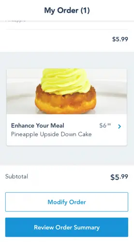 How to Use Mobile Ordering on the My Disney Experience App