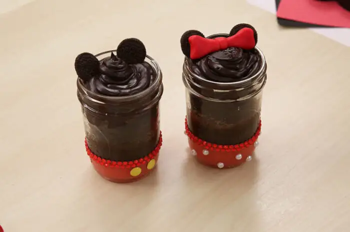 Mickey cupcake jars