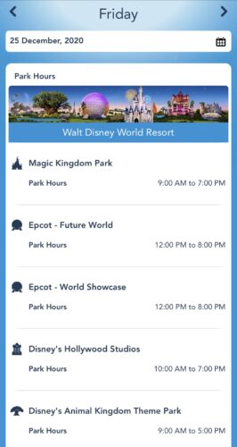 Disney World Park Hours During Christmas Week Are Now Available! 1