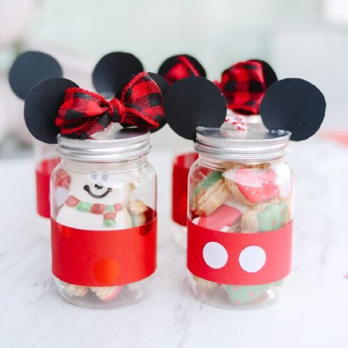 Mickey & Minnie mason jar ornaments