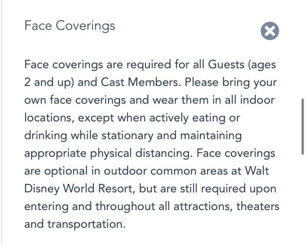 New Face Mask Policies at Universal Orlando and Disney World 2