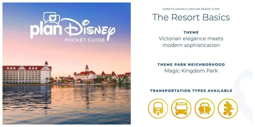 Disney's Grand Floridian Resort & Spa planDisney Pocket Guide 1