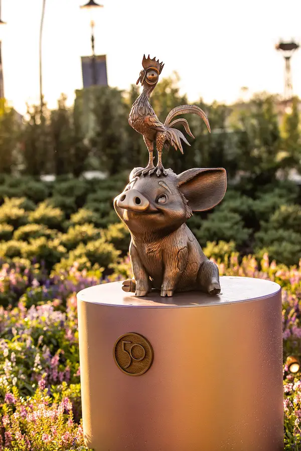 Disney World 50th statues