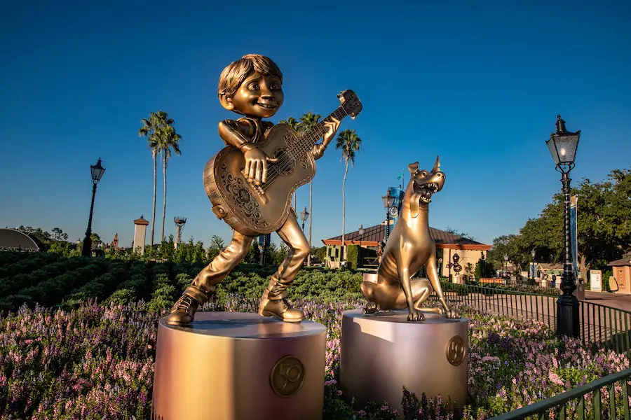 Disney World 50th statues