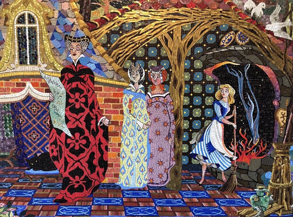 Visiting Cinderella Castle’s Mosaic Murals 2