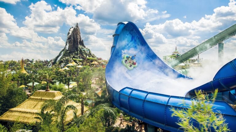 17 27295 VB17 Volcano Bay Assets 092717 Hong and Ika Moana water slide Universals Volcano Bay VB
