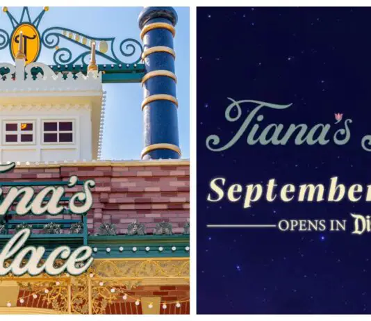 Tiana's Palace Menu