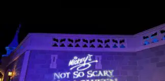 mickey not so scary sign