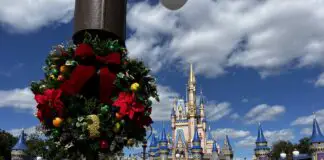 Magic Kingdom Christmas Wreath