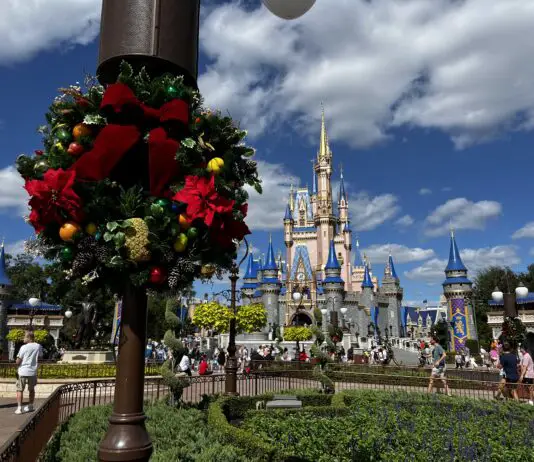 Magic Kingdom Christmas Wreath