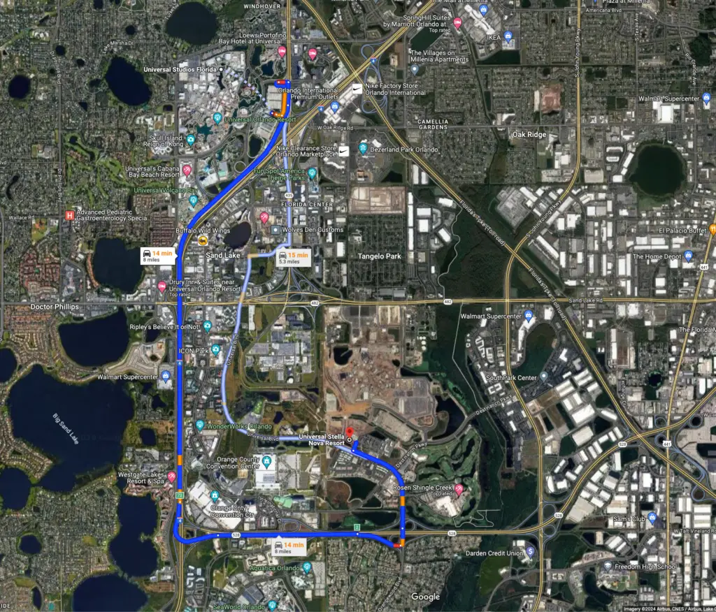 epic universe location google map