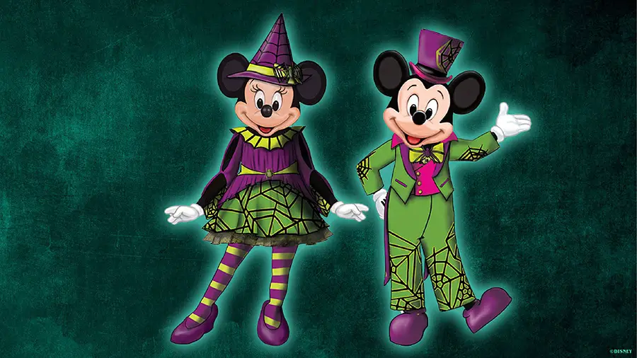 mickey and minnie new costumes mickeys not so scary halloween party 2024