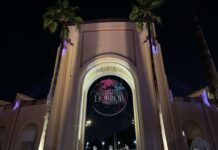 Halloween Horror Nights Medallion Added to Universal Studios Entrance dark