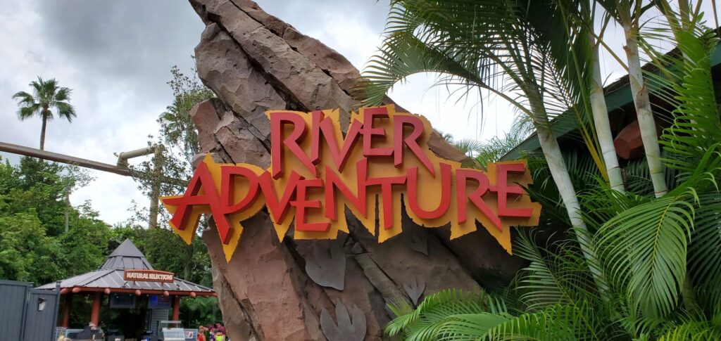 jurrasic park river adventure sign