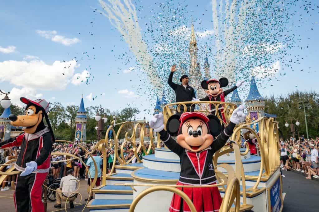 Jalen Hurts Celebrates Super Bowl Win at Walt Disney World parade